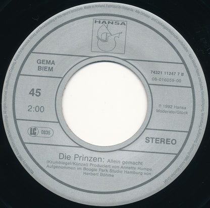 Die Prinzen : Küssen Verboten (7", Single)