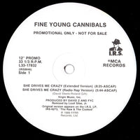 Fine Young Cannibals : She Drives Me Crazy (12", Promo)
