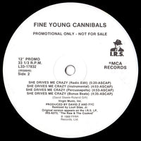 Fine Young Cannibals : She Drives Me Crazy (12", Promo)