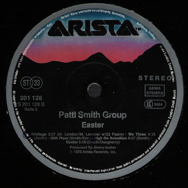 Patti Smith Group : Easter (LP, Album, RP)