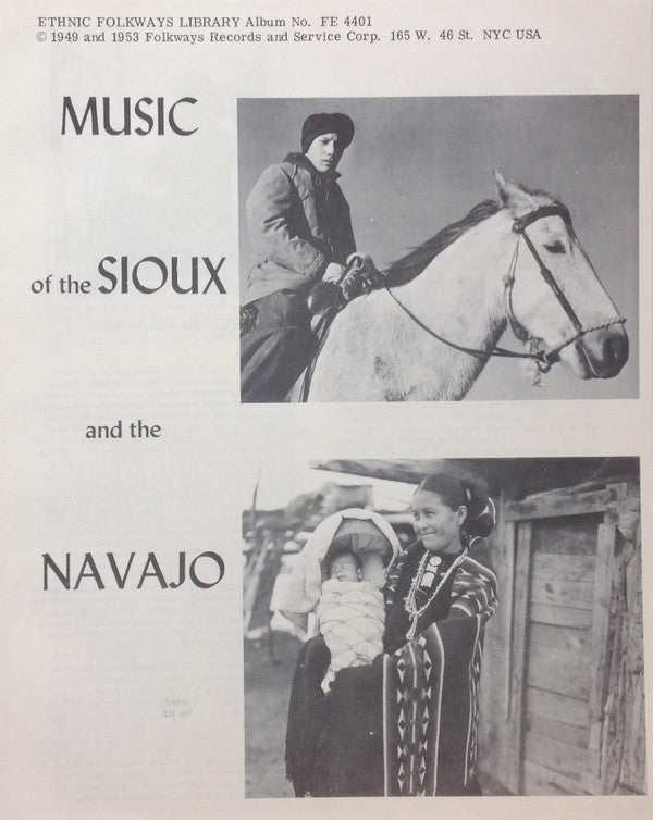 Sioux (3) / Navajo (4) : Music Of The Sioux And The Navajo (LP, RP)