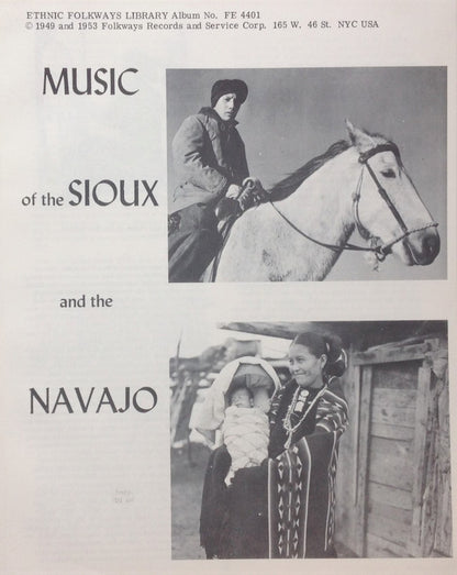 Sioux (3) / Navajo (4) : Music Of The Sioux And The Navajo (LP, RP)