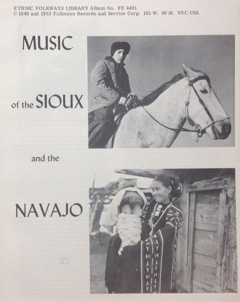 Sioux (3) / Navajo (4) : Music Of The Sioux And The Navajo (LP, RP)