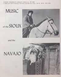 Sioux (3) / Navajo (4) : Music Of The Sioux And The Navajo (LP, RP)
