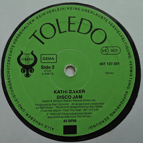 Kathi Baker : Fa La La (Feel The Heat) / Dance To The Music (12")