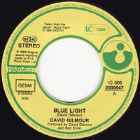 David Gilmour : Blue Light (7", Single)