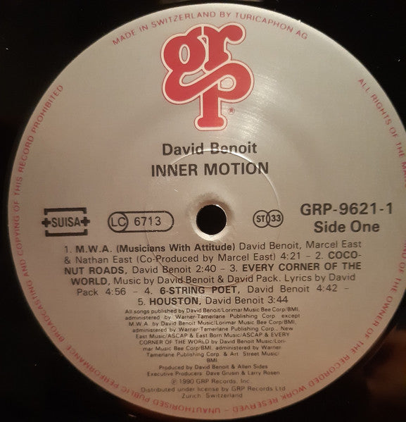 David Benoit : Inner Motion (LP)