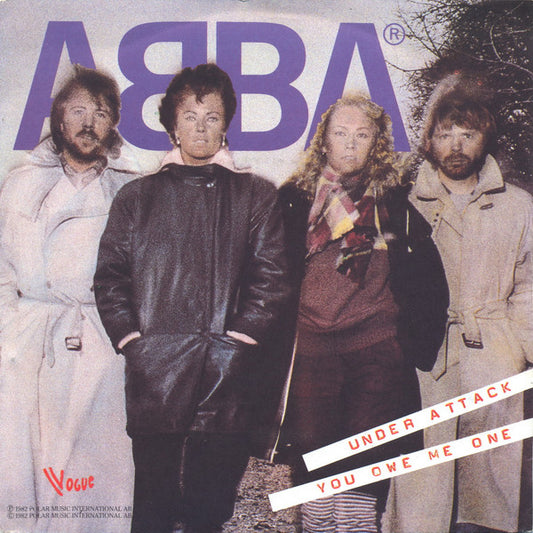 ABBA : Under Attack / You Owe Me One (7", Single, Sil)