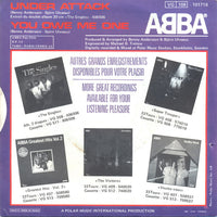 ABBA : Under Attack / You Owe Me One (7", Single, Sil)