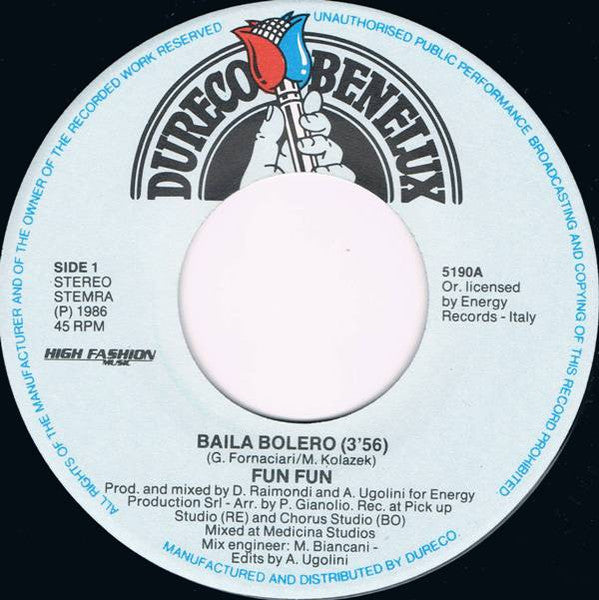 Fun Fun : Baila Bolero (7", Single)