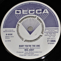 Mal Gray : Tonight (7", Promo)