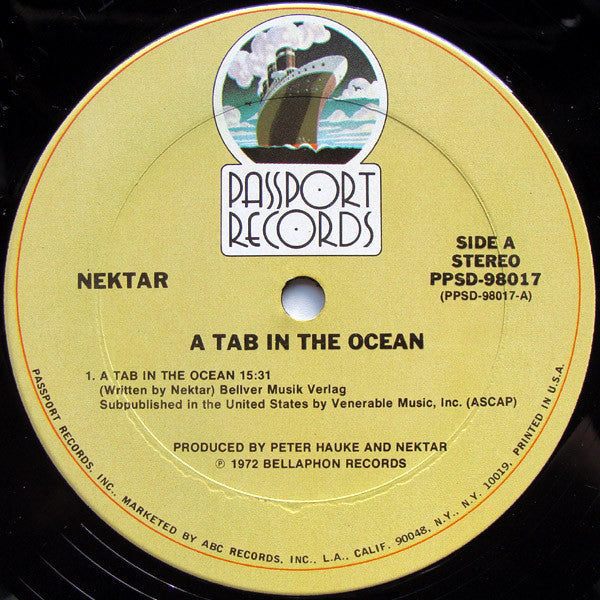 Nektar : A Tab In The Ocean (LP, Album, RE, Ter)