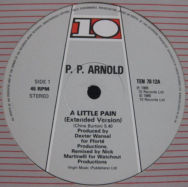 P.P. Arnold : A Little Pain (12")
