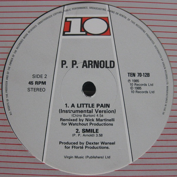 P.P. Arnold : A Little Pain (12")