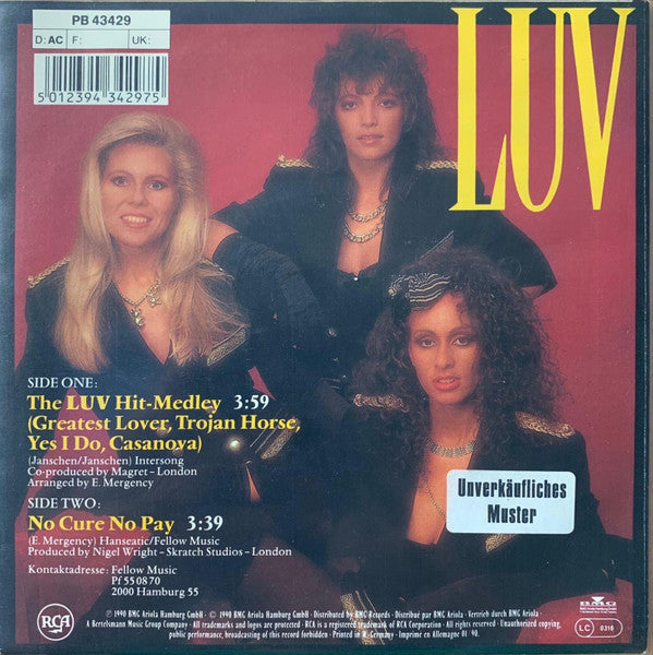 Luv* : Luv Hit-Medley (7", Single, Promo)