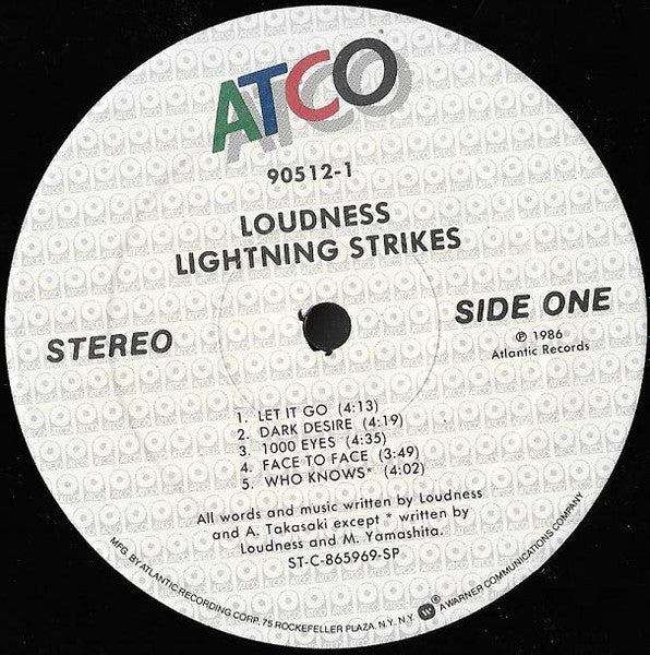 Loudness (5) : Lightning Strikes (LP, Album, SP-)