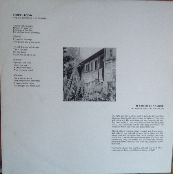 The Go-Betweens : Send Me A Lullaby (LP, Album, PRS)