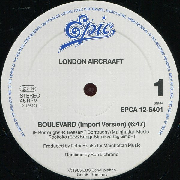 London Aircraaft : Boulevard (12", Maxi)