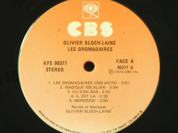 Olivier Bloch-Lainé : Des Mots (LP, Album)