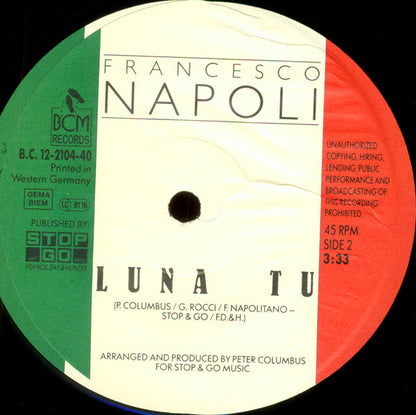 Francesco Napoli : Balla..Balla! Vol. 2 - Italian Hit Connection (12")