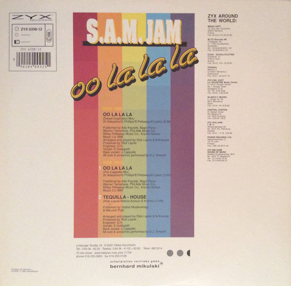 S.A.M. Jam : Oo La La La (12")