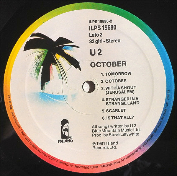 U2 : October (LP, Album)