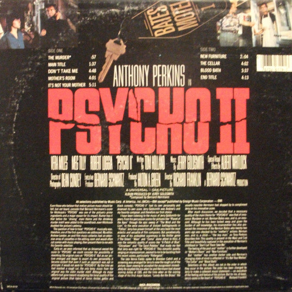 Jerry Goldsmith : Psycho II (Music From The Original Motion Picture Soundtrack) (LP, Album)