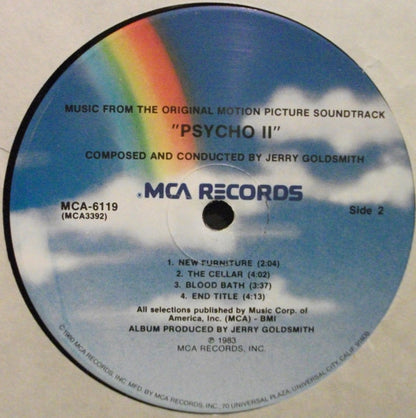 Jerry Goldsmith : Psycho II (Music From The Original Motion Picture Soundtrack) (LP, Album)