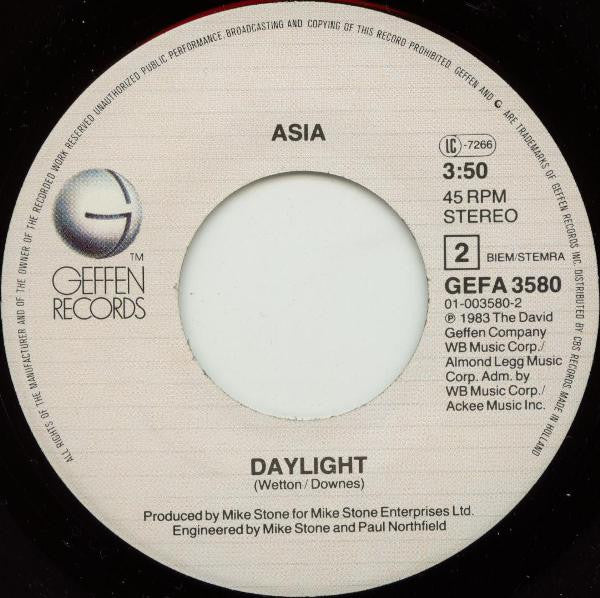 Asia (2) : Don't Cry (7", Single)