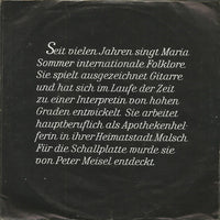 Maria Sommer : Cindy Oh Cindy (7", Single)