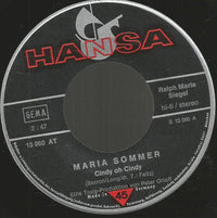 Maria Sommer : Cindy Oh Cindy (7", Single)