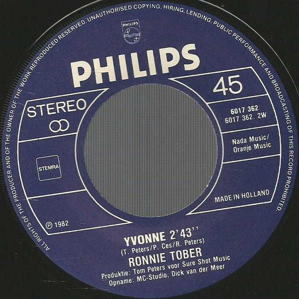 Ronnie Tober : Olé España (7", Single)