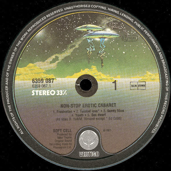 Soft Cell : Non-Stop Erotic Cabaret (LP, Album)