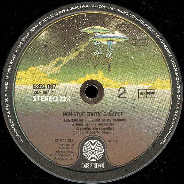 Soft Cell : Non-Stop Erotic Cabaret (LP, Album)