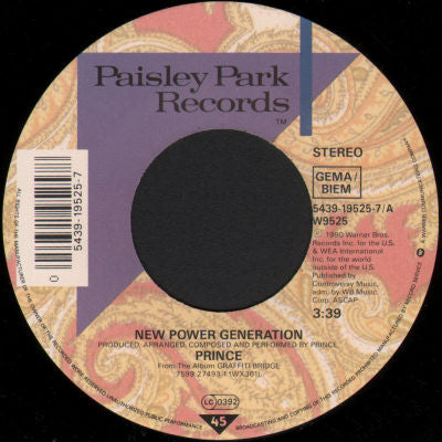 Prince : New Power Generation (7", Single)