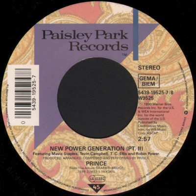 Prince : New Power Generation (7", Single)