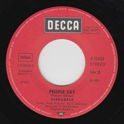 Air Bubble : Don't Look Into The Mirror (7", Single, Promo)