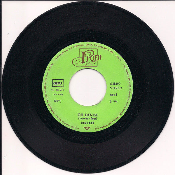 Bellair : Oh Denise (7", Single)