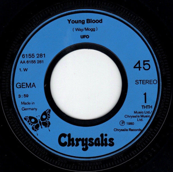 UFO (5) : Young Blood (7", Single)