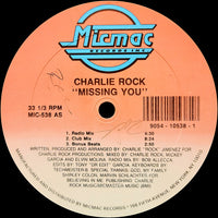 Charlie Rock : Missing You (12", Single)