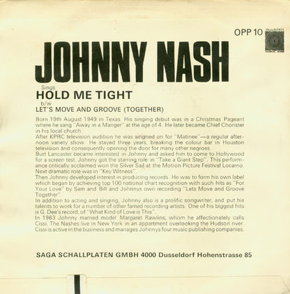 Johnny Nash : Hold Me Tight (7", Single)