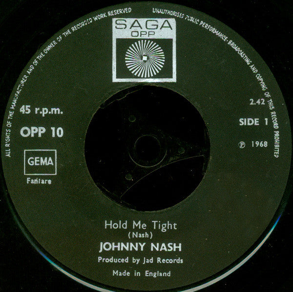 Johnny Nash : Hold Me Tight (7", Single)