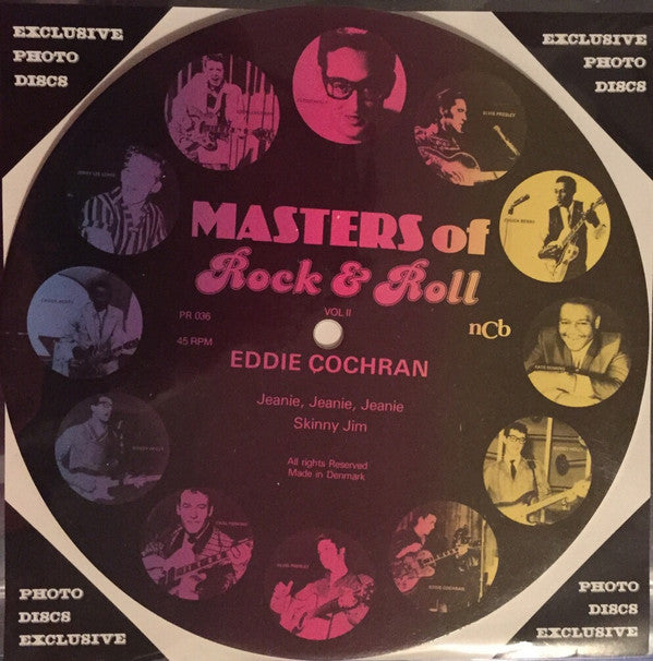 Eddie Cochran : Jeanie, Jeanie, Jeanie / Skinny Jim (7", S/Sided, Card, Pic)