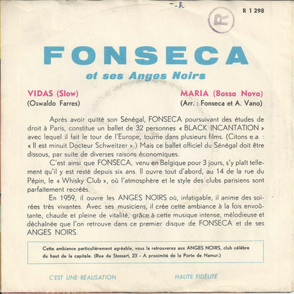 Fonseca Et Ses Anges Noirs : Vidas / Maria (7", Single)