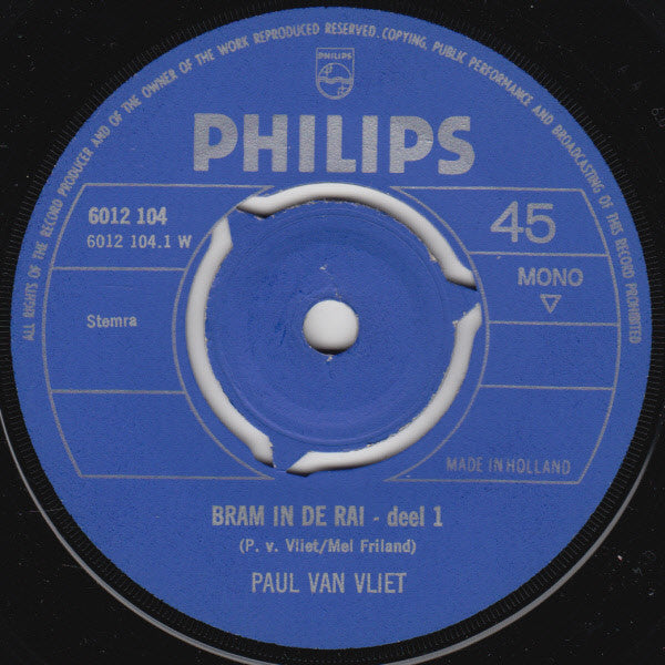 Paul Van Vliet (2) : Bram in de RAI (7", Single, Mono)