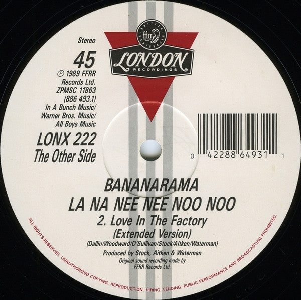 Bananarama / Lananeeneenoonoo : Help (12", Single)