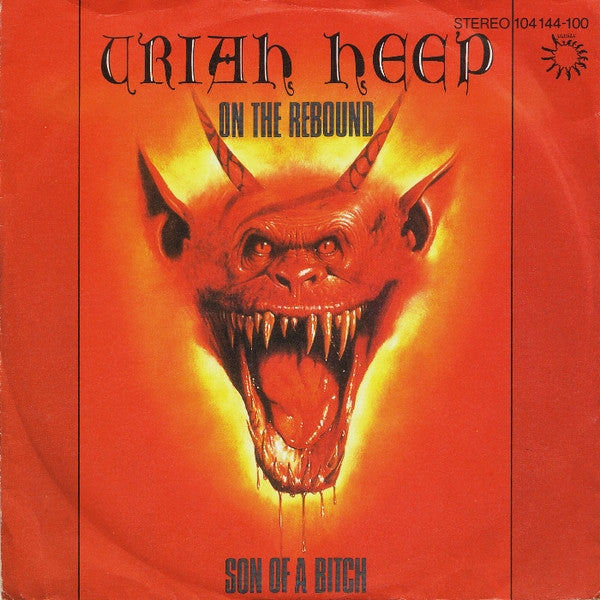Uriah Heep : On The Rebound  (7", Single)