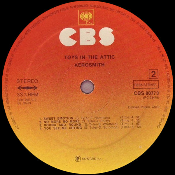 Aerosmith : Toys In The Attic (LP, Album)