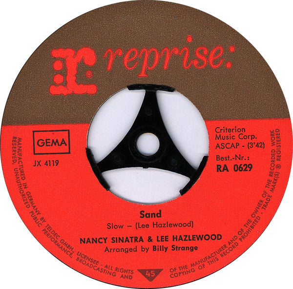 Nancy Sinatra & Lee Hazlewood : Lady Bird / Sand (7")