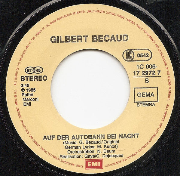 Bécaud* : Legionär (7", Single)